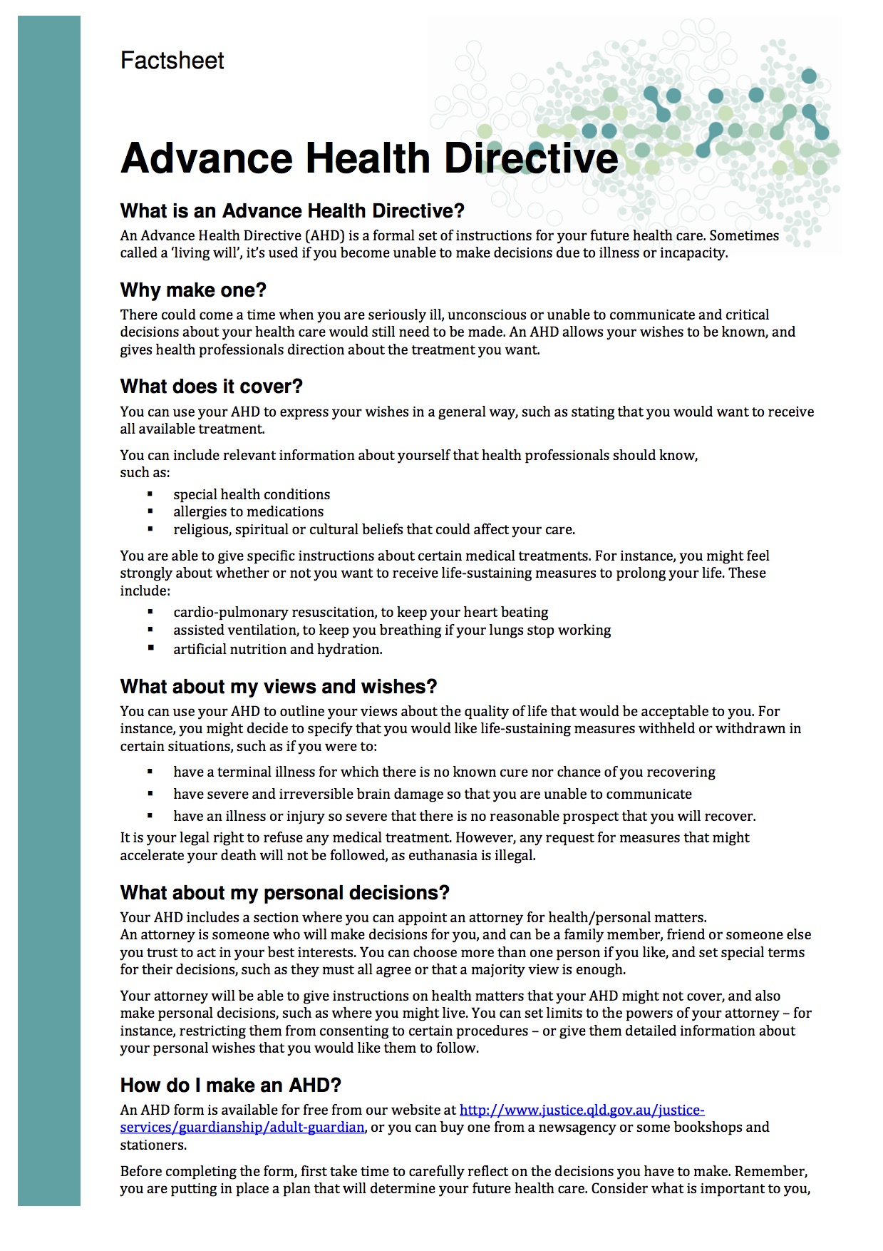 Advance Health Directive Form Nsw