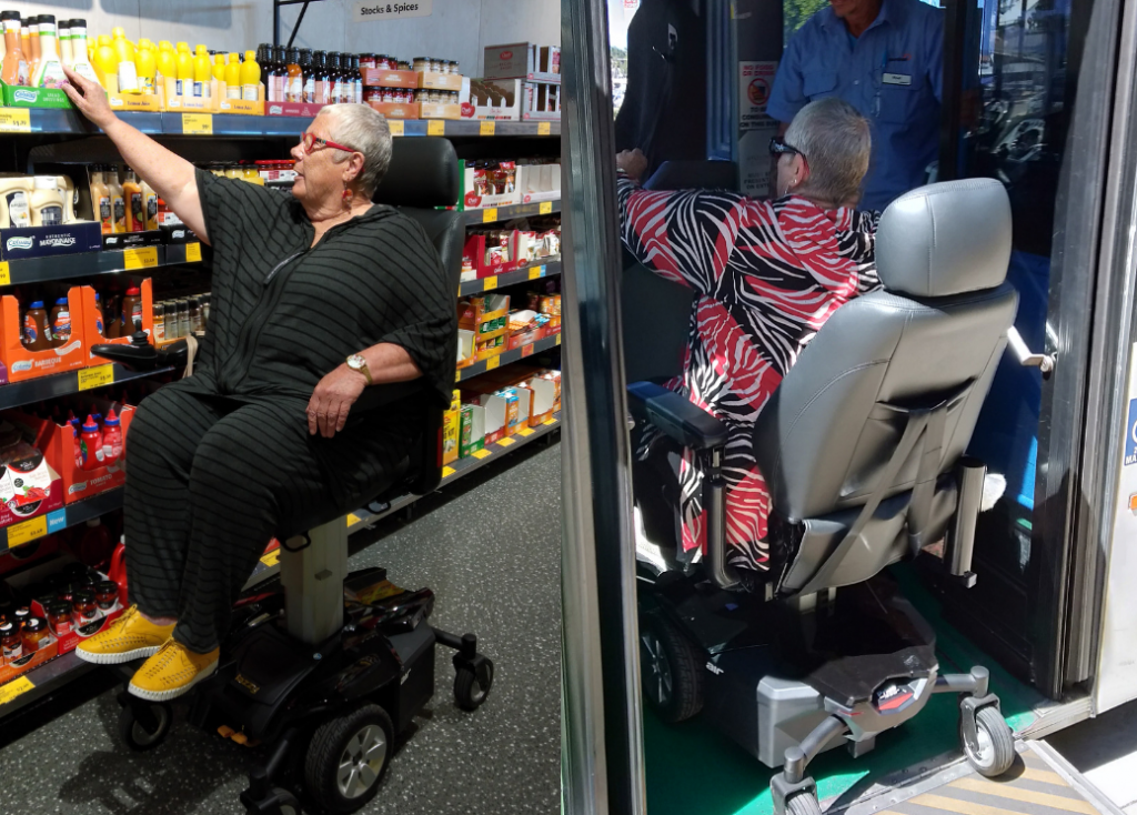 Sheilas new wheelchair